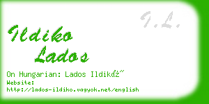 ildiko lados business card